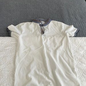 Zara men’s white collar top